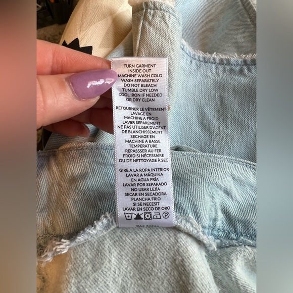 Splendid Chambray Denim Mini Wrap Skirt Light Blue - Picture 10 of 12